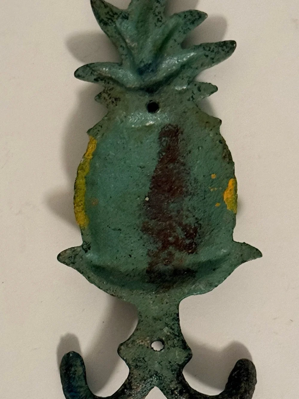 Tropical Pineapple Wall Hook - Yellow and Green